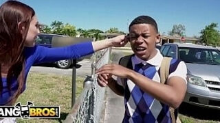 Bangbros - Young Black Student Lil D Gets Anatomy Lesson From Aidra Fox