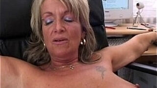 Blonde Mature Office Boss Anal Fucked By Applicant