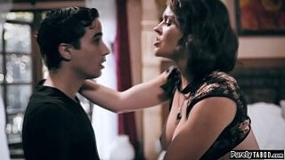 Busty MILF Lets Teen Neighbour Fuck Her