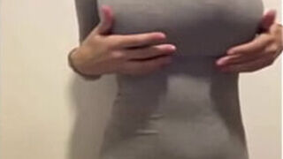 Big-boobed Stepmom Shows Off Her Slender Figure