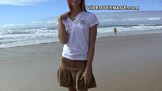 Sexy Teen At Beach