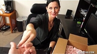 Sexy Milf Handjob At The Office