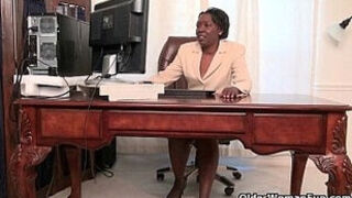 Office Grannies Amanda And Penny Strip Off And Play