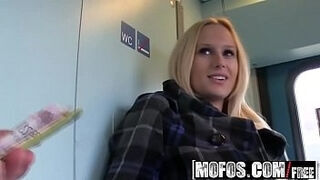 Mofos - Public Pick Ups - Fuck In The Train Toilet Starring  Angel Wicky