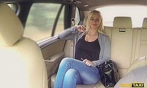 Warning! Big Boobs In Taxi