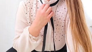 Sexy Student With Huge Tits Decided To Make An Amateur Video When She Returned Home From College