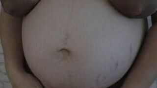 Pervert Stepson Touching Her Pregnant Stepmom Big Lactating Boobs And Big Pregnant Belly While While Both Home Alone&excl; - Milky Mari