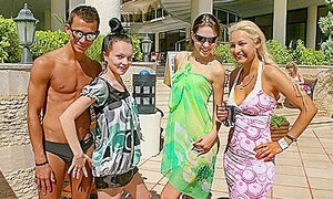 Wild Vacation Sex In Turkey: Day 2 - Amateur Holiday Sex With One Chick And Three Guys