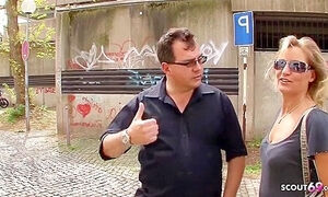 German Man Speaks To Strange Woman On The Street And Takes Her To Fuck