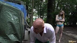 Grandpa And 2&period;&period; Caught And Fucked In Old Young Threesome Blowjob