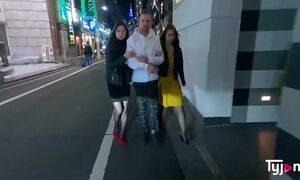 Japanese Mona Ayami And Tsubaki Kato Hard Fucked By A French Cock In A Love Hotel