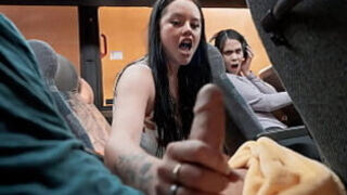 Sneaky Sex On The Public Bus - Pervteen