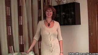 British MILF Liddy Strips Off And Shows Her Mature Camel Toe