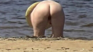 Hot MILF On A Nude Beach&period;