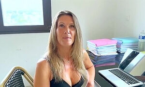 Business Woman Somersaults With Her Lover In Home Video