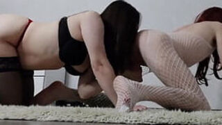 My Roommate Pleasures Me With Her Tongue And Fucks My Ass With Her Pussy