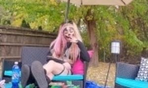 Juggalo Smoking Sesh 420 Joint Smoking Fetish Tease Outside Femdom Blonde Goddess