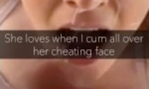 Scarlett Vanwhite - Sexy Hotwife Sends Cuckold Captions Snaps To Her Hubby While She Gets A Facial!