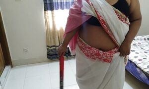 Priya Chatterjee (55-year-old Pakistani Maa Ko Chudai Maja) Fuck Stepmom While Sweeping The House - Hindi & Urdu