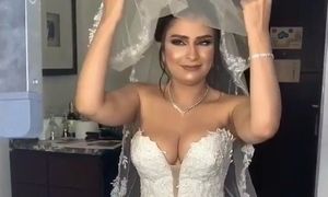 arab , big tits , cuckold , egyptian , flashing , mature , natural , wedding , wife , 