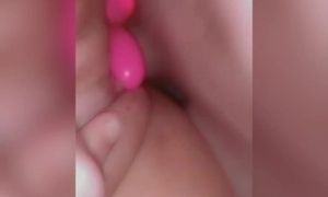 Stuffing My Pussy With Vibrator And Fast Cock