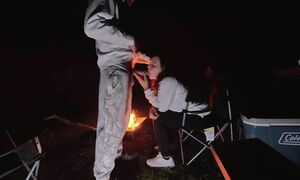 Doing Barbecue On A Sunday Evening And Fucking A Whore Wife