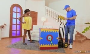 Ebony Milf Gets A Surprise In The Box