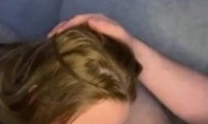 Wife Gives Sloppy Blowjob With Cum In Mouth Pov