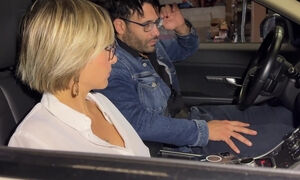 French Milf Hooks Up With The Guy In The Car