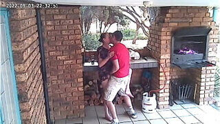 Spy Camera &colon; Couple Caught Fucking On The Porch Of The Nature Reserve