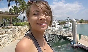 Cassidy Banks In After Diving And A Tasty Dinner, Cassidy Gets A Creampie In Hawaii