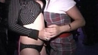 Young Cocksucker Blows Dick At Dance Her Milf Pal Squirts In Public Long Hd