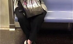 Candid Fascinating Married Cougar In Subway2
