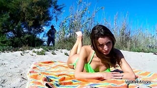 Perfect Babe Fuck On Public Beach Without Any Problem With Stranger
