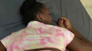 Busty Horny Ebony Milf With Big Ass Met At The Beach Wanted Doggystyle Fuck Man Slapping That Ass She Swallow Huge Cum Deep In Her Throat - Mastermeat