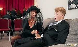 Mature Widow With Huge Melons Fucks Young Boy