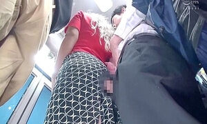 A Married Womans Breasts Stick To A Students 18+ Body On A Crowded Bus! The Wifes Sexual Desire Is Ignited By The Cock