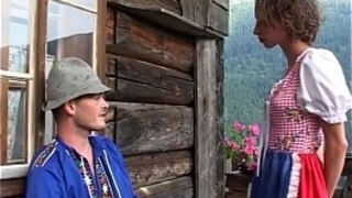 Curly German Whore Has All Holes Fucked