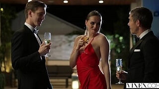 Vixen Tori Black Takes On Two Cocks In An Award Show After Party